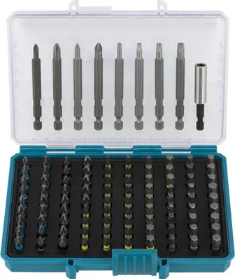 Immagine prodotto di Makita - Set di cacciaviti - 99 pezzi - torx, phillips, pozidriv, SIX - lunghezza: 25 mm, 75 mm