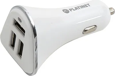 Immagine prodotto di Platinet PLCR3W caricatore per dispositivi mobili universale bianco accendisigari Auto