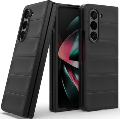 Produktbild von Handyhülle für Samsung Galaxy Z Fold 5 Hartes PC Matt Stossfest Anti-rutsch Hülle Schwarz