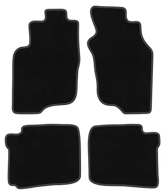 Produktbild von Velours-Fußmatten für Mitsubishi Space Star 1999-2005 (Minivan) – 4-tlg, Schwarz, passgenau – Wielganizator BASIC