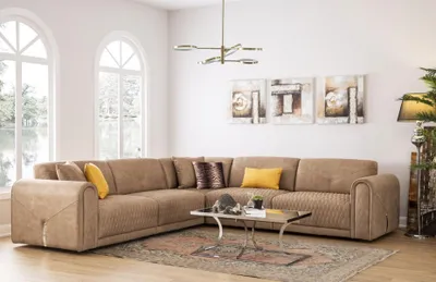 Image de Textil Sofa Couch Ecksofa Eckgarnitur Polster Sofas Couchen Möbel Stoff