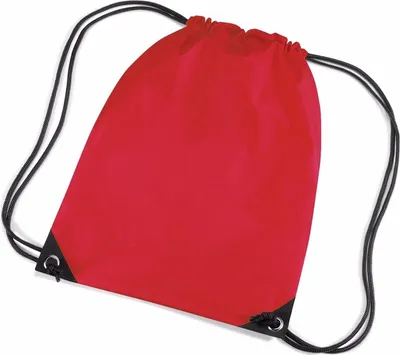 Produktbild von 3x roter Nylon Sport-/Schwimmbad-Turnbeutel/Turnbeutel mit Kordelzug 45 x 34 cm - Kindertaschen