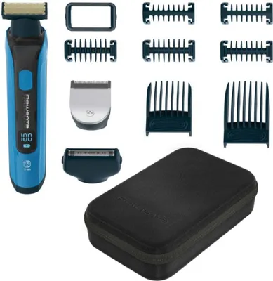 Obrázek produktu pro Rowenta FOREVER SHARP ULTIMATE TN6200, ern, Modr, 0,5 mm, 1,7 cm, Nerezov ocel, Baterie, Zabudovan baterie