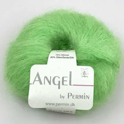 Produktbild von Angel by Permin – s Mohair-Seiden-Kid-Garn (70/30) (107 geleegrün)
