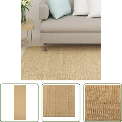 Obrázok produktu pre The Living Store Teppich Natur Sisal 100x300 cm