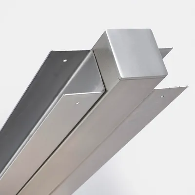 Produktbild von BambusBASIS Modul5 Mittelpfosten für Zaunfeld 242 - 290 cm, V2A, z. Einbet