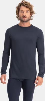 Produktbild von NOMAD® Tech Thermal Langarmshirt Herren | Dunkelgrau | XL | Warme Baselayer | Wolle und Polyester-Mix | Thermoregulation und Feuchtigkeitstransport | Anti-Geruch