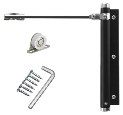 Produktbild von Türschließer Hochwertiges Aluminium - Automatischer Türschließer - Verstellbare Spannung - Stoßfest - Einfach zu installieren - Geeignet für Links/Rechts öffnende Türen - Türdämpfer