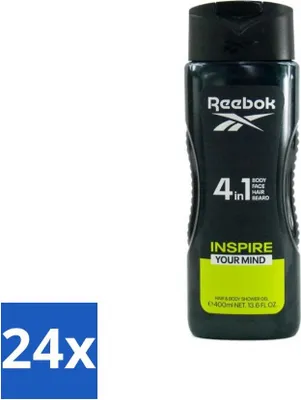 Immagine prodotto di Reebok Inspire Your Mind Gel doccia 4 in 1 400 ml - Confezione risparmio - 24 pezzi