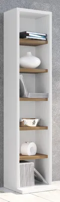Produktbild von VCM Holzregal stehend | platzsparender CD Schrank für 102 CDs oder 36 DVDs | Maße: H. 92 x B. 21 x T. 20 cm | Elegantes DVD Regal stehend | Blu-Ray Regal | CD Regal - Elementa
