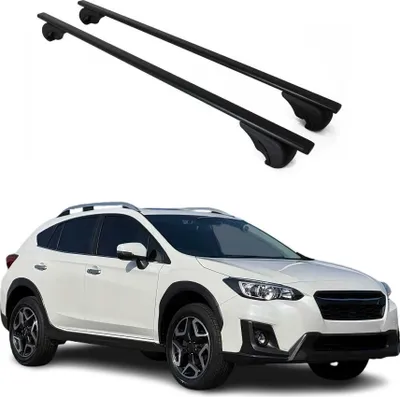 Image de Barres de toit Transversales pour Subaru XV 2017-2024 Fer Noir