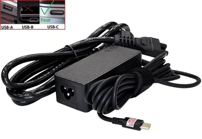 Produktbild von 45W USB-C PD Ladegerät Netzteil Universal kompatibel mit Laptop Chromebook MacBook