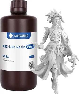 Zdjęcie produktu dla Anycubic żywica ABS Pro 2, wysoka precyzja, szybkie utwardzanie UV, ABS Pro2 White-5kg