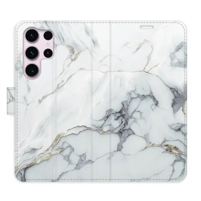 Obrázek produktu pro Flipové pouzdro iSaprio - SilverMarble 15 pro Samsung Galaxy S23 Ultra