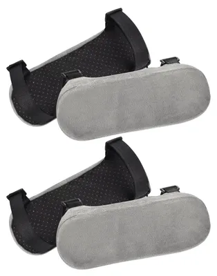 Imagen del producto de 4 almohadillas suaves para reposabrazos de silla de oficina, lavables y desmontables