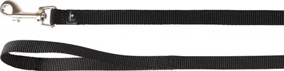 Image de Laisse Flamingo Ziggi noire, dimensions : 200 cm / 20 mm
