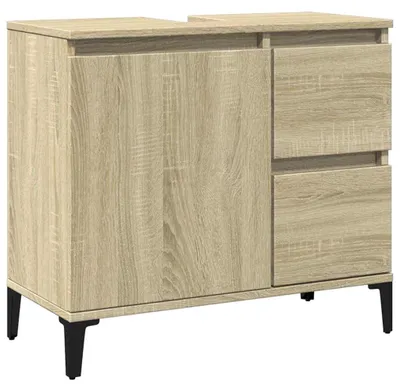 Image de vidaXL Armoire de salle de bains Chêne Sonoma 65x33x60 cm Bois composite