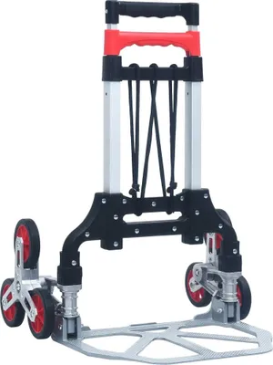 Obrázek produktu pro vidaXL Schodišťový vozík skládací 70 kg hliníkový stříbrný