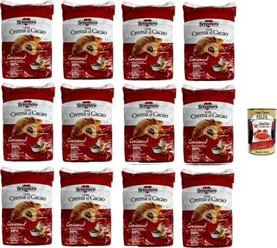 Produktbild von BreAmore Croissant Con crema al cacao Mit Kakaocreme 12x225gr + Italian Gourmet polpa 400g