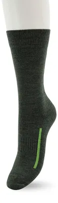 Produktbild von Bonnie Doon Wandersocken aus Wolle, Grün, Dicke Polstersohle, Uni, Größe 43/46 – Feuchtigkeitsableitend – Gepolsterte Sohle – Wandersocken – 70 % Wolle – Warme Socken – Sommerwandern – Atmungsaktiv – Dschungelgrün – BW230001.526
