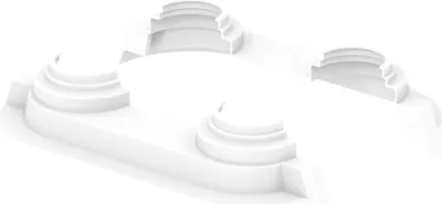 Immagine prodotto di Uponor Stufen-Doppelrosette weiß 14-20 white