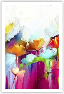 Produktbild von Poster - Poster ohne Rahmen - Blumen Wiese Sommer - 61x91,5 cm - Wand Bild - Wanddeko - Wandbilder - Kunstposter - Wandposter - Bilder - Kunstdruck - Wanddekoration - Wandbild - P2XPA61x91-4095