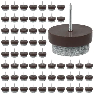 Produktbild von Filzgleiter Möbelgleiter Filzpads - Ø 24 mm - 5 mm dick - Braun - 60 Stück