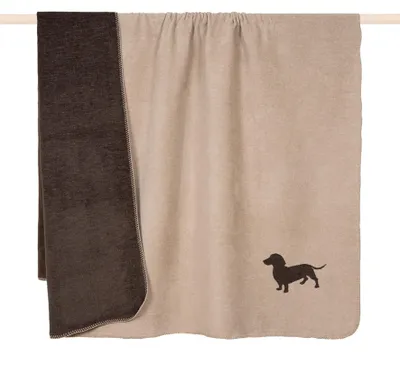 Produktbild von COZY UP taupe-brown dog, 150 x 200cm