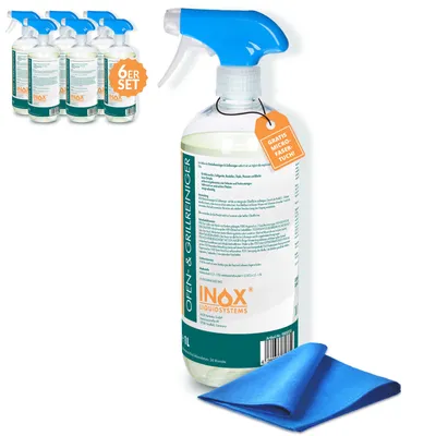 Produktbild von INOX® - Starkes Backofenreiniger Spray & Grillreiniger extra stark 6x1L
