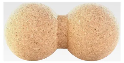 Produktbild von Massage-Doppelkugeln: Massage-Duoball und Faszien-Trainer zur Selbstmassage, Kork, Ø 8 cm