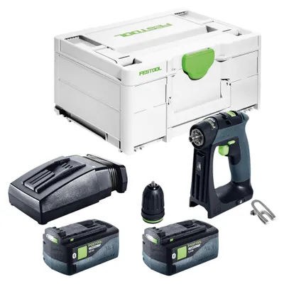 Immagine prodotto di Trapano avvitatore a batteria Festool CXS 18 18 V 40 Nm brushless + 2x batteria 5,0 Ah + caricabatterie + systainer