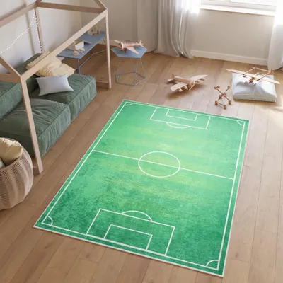 Produktbild von Tapiso Teppich EMMA Modern Kinderzimmer Grün Schlafzimmer 80 x 150 cm