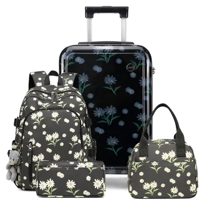 Image de Valise pour enfants avec sac à dos, idéale pour les bagages à main