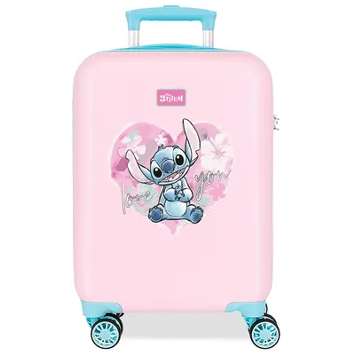 Obrázek produktu pro Cestovní kufr ABS pro děti Lilo & Stitch Heart, 50x33x20cm, 33L, 4981341