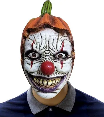 Produktbild von Famanu Latexmaske Clownkostüm für Erwachsene - Halloween und Karneval