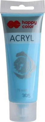 Image de Peinture acrylique bleu pastel, 75 ml