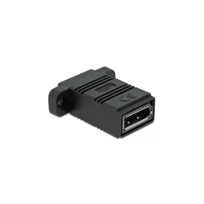 Zdjęcie produktu dla DeLOCK Adapter prosty System 45 DisplayPort, DisplayPort, DisplayPort, Czarny
