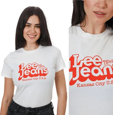 Immagine prodotto di LEE Damen, Maglietta SLIM LOGO TEE, S, Weiß, sport, tshirt, camicia