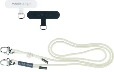 Obrázok produktu pre Mobile Origin Lanyard lano 6 mm, biele, 82 – 163 cm
