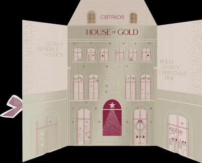 Obrázok produktu pre Adventný Kalendár pre Ženy 2026 Catrice House of Gold 24 Okienok Kozmetika a Starostlivosť Beauty Prekvapenie Darček pre Ňu Vianočný Kalendár