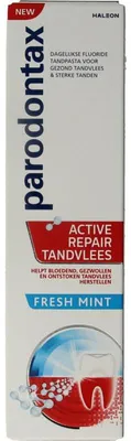 Produktbild von Parodontax Tandpasta Active Repair Tandvlees Fresh Mint (75 ml)