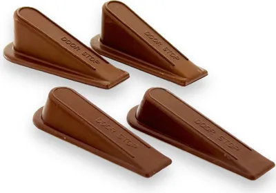 Produktbild von Gummi-Türstopper, rutschfester Türkeil, 4-teiliges Set