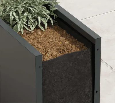 Produktbild von Herstera Garden Filztasche Pflanzkübeleinsatz & Stoffübertopf 100x40x105 cm