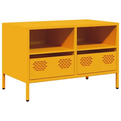 Produktbild von TV-Schrank Senfgelb 68x39x43,5 cm Kaltgewalzter Stahl