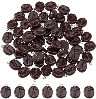 Produktbild von 60 Stück Kaffeebonen für Schmuckherstellung