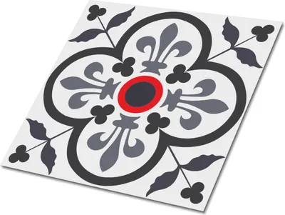Produktbild von Selbstklebende Platten 30x30 cm Wandpaneele 9 Stück im Set Wanddeko - Blumen und königliche Motive