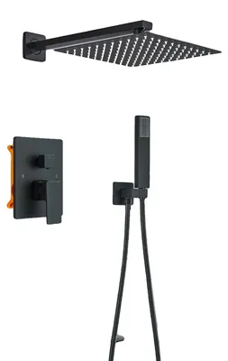 Produktbild von Duscharmatur, langlebiger Edelstahl, benutzerfreundliche Steuerung, 2 Wege 30 cm
