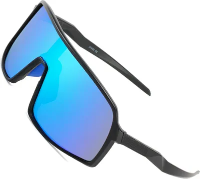 Zdjęcie produktu dla INF Stylowe okulary przeciwsłoneczne z polaryzacją - Czarna oprawka Niebieski Mercury