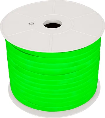Produktbild von LED Streifenrolle Neon Dimmbar 220V 50m Grün Halbrund 180° 7.5W/m Schnitt 100cm IP67 Grün