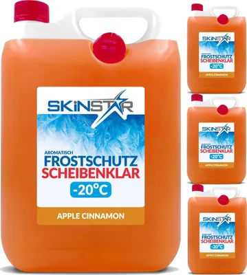 Immagine prodotto di SkinStar anticongelante per parabrezza alla mela e cannella -20°C Visione chiara e protezione in inverno 20l